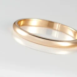 Histoire d'Or Alliance Aphroditia Demi Jonc Bombé* Bijoux Personnalisés|Bagues