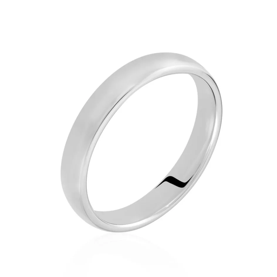 Sale Histoire d'Or Alliance Apollos Demi Jonc Confort Palladium Blanc
