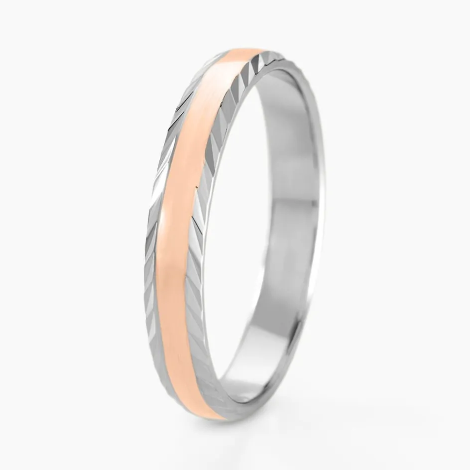 Best Histoire d'Or Alliance Argent Bicolore Nolan