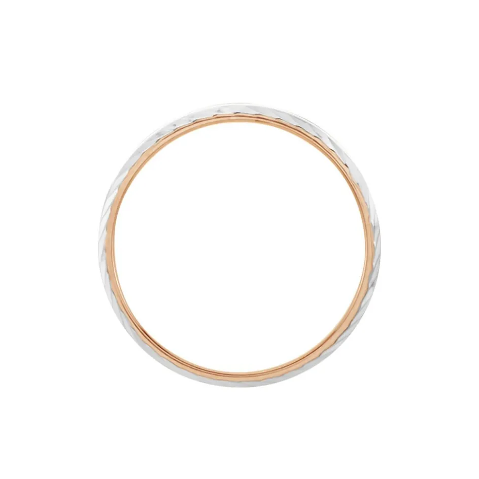 Best Histoire d'Or Alliance Argent Bicolore Nolan