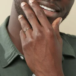 Best Histoire d'Or Alliance Argent Bicolore Nolan