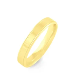 Hot Histoire d'Or Alliance Beatrice Ruban Plat or jaune