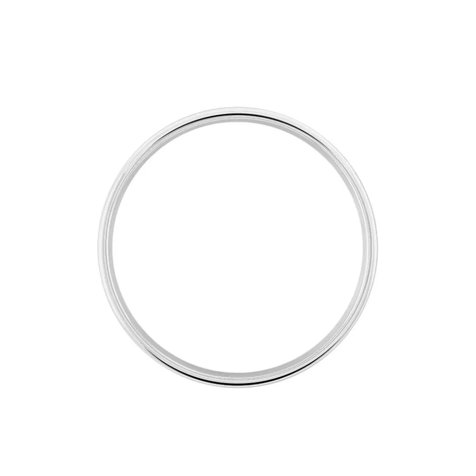 Outlet Histoire d'Or Alliance Beatrice Ruban Plat or blanc