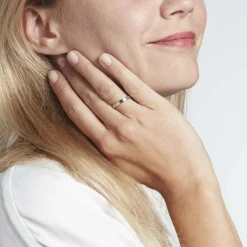 Hot Histoire d'Or Alliance Beatrice Ruban Plat or blanc