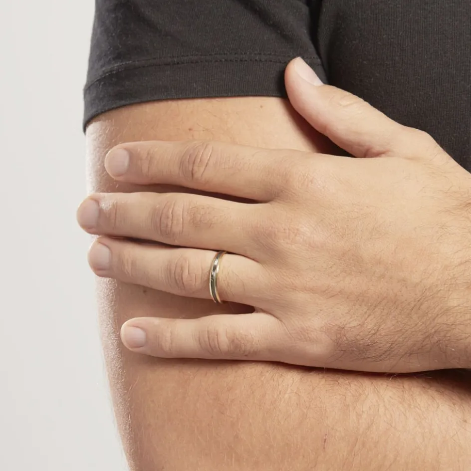 Outlet Histoire d'Or Alliance Camille Ruban Plat or jaune