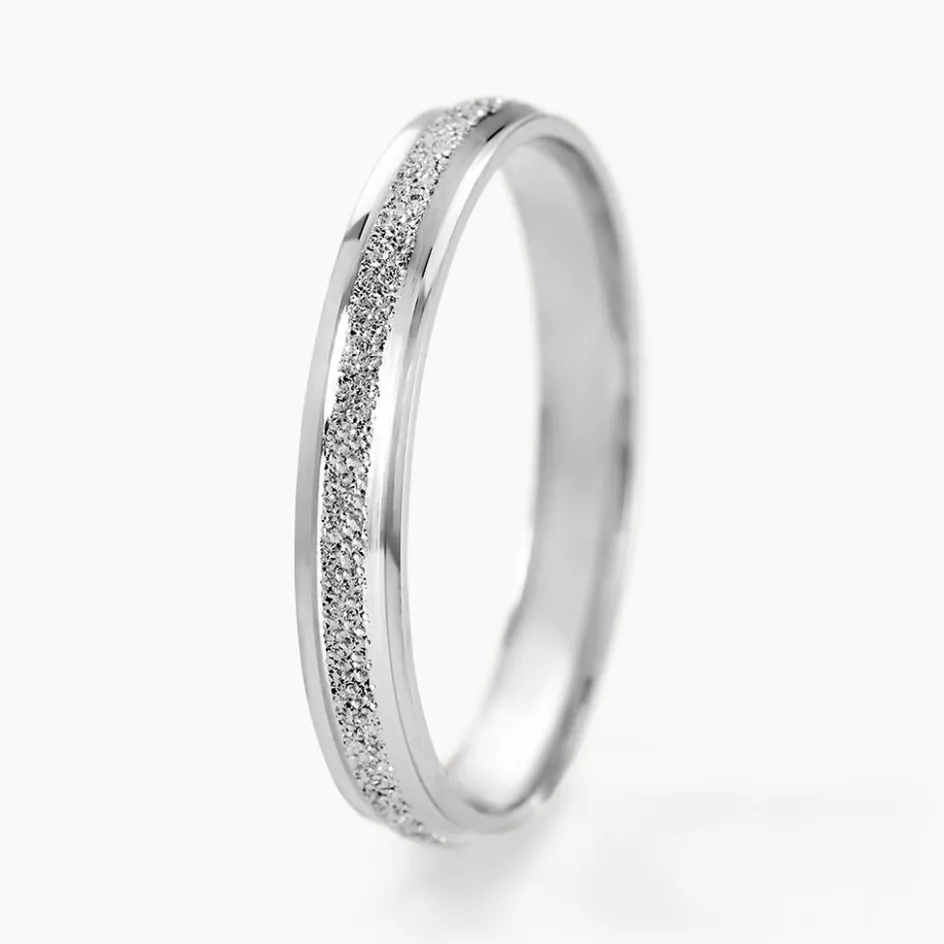 Histoire d'Or Alliance Caroline Sablee Ruban Plat* Bijoux Personnalisés|Bagues