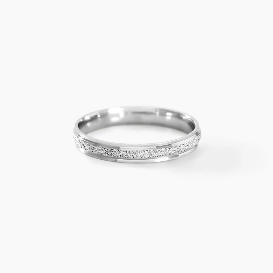 Histoire d'Or Alliance Caroline Sablee Ruban Plat* Bijoux Personnalisés|Bagues