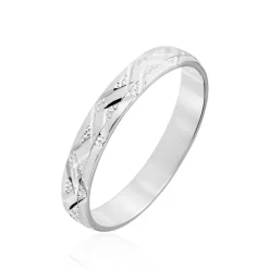 Histoire d'Or Alliance Clotilde Ruban Plat* Bijoux Personnalisés|Bagues