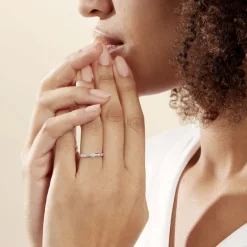 Hot Histoire d'Or Alliance Davila De Zirconium or blanc oxyde