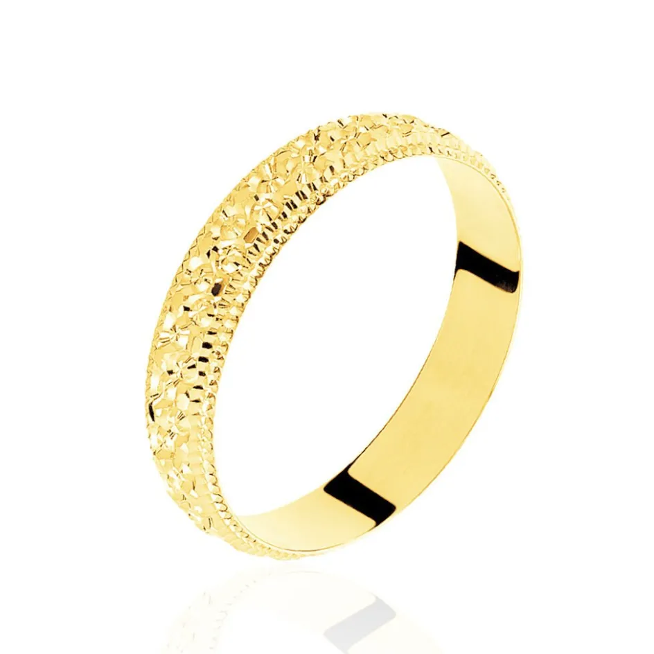 Best Histoire d'Or Alliance Fantaisie Diamantee Ruban Plat or jaune