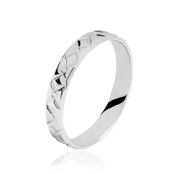 Histoire d'Or Alliance Fantaisie Ruban Plat* Bijoux Personnalisés|Bagues