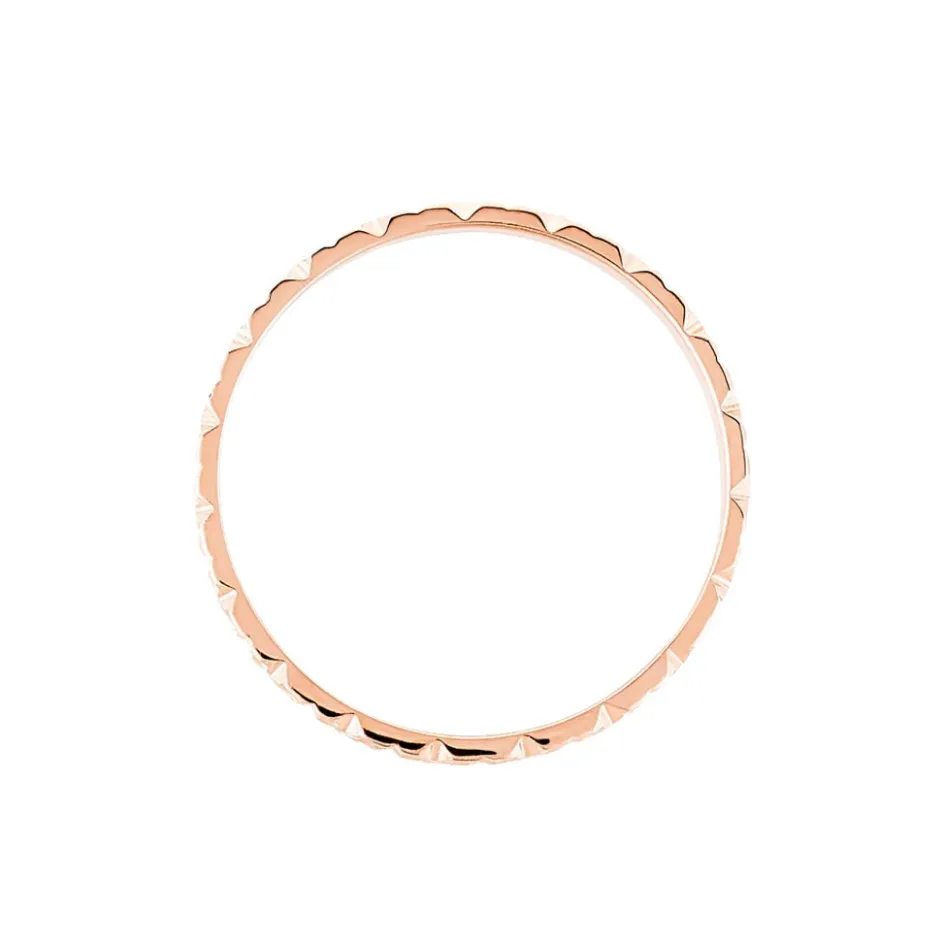 Histoire d'Or Alliance Fleur Diamantee Ruban Plat* Bijoux Personnalisés|Bagues