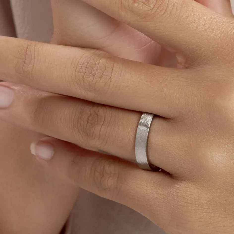 Sale Histoire d'Or Alliance Georgius Ruban Plat Palladium Blanc