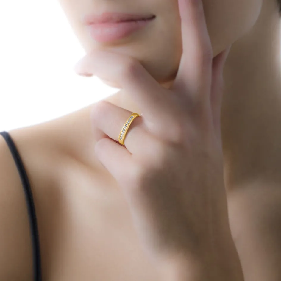 New Histoire d'Or Alliance Giulia or jaune diamant