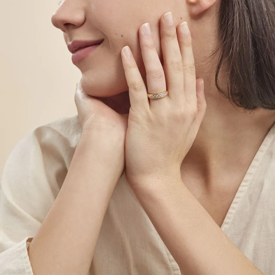 Clearance Histoire d'Or Alliance Giulia Or Jaune Diamant