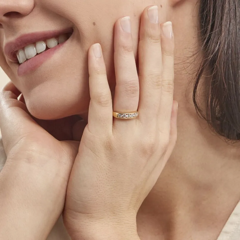 Clearance Histoire d'Or Alliance Giulia Or Jaune Diamant