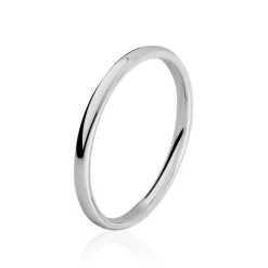 Online Histoire d'Or Alliance Isaac Demi Jonc Confort or blanc