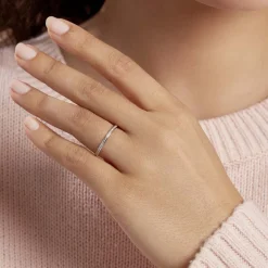 Outlet Histoire d'Or Alliance Laurie Tour Complet Or Blanc Diamant