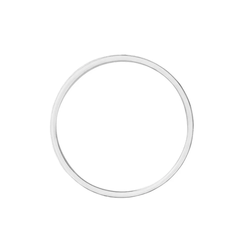 Best Histoire d'Or Alliance Marcello Ruban Plat Or Blanc