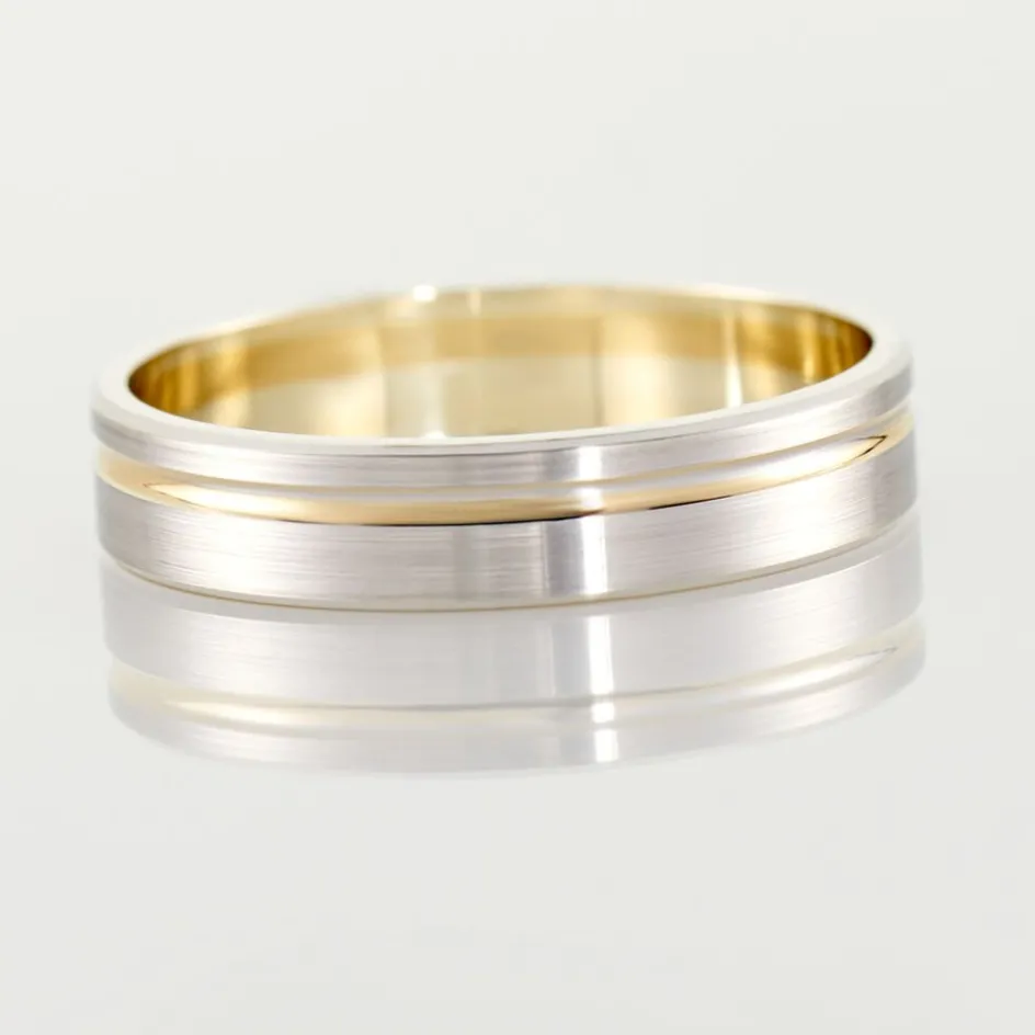 Sale Histoire d'Or Alliance Marcio Ruban Plat Or Bicolore