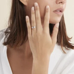 Sale Histoire d'Or Alliance Mat Et Brillant Or Blanc Ambre