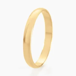 Clearance Histoire d'Or Alliance Meredithe Demi Jonc Classique Or Jaune