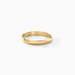 Clearance Histoire d'Or Alliance Meredithe Demi Jonc Classique Or Jaune