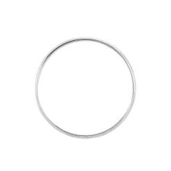 Clearance Histoire d'Or Alliance Meredithe Ruban Plat or blanc