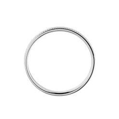 Outlet Histoire d'Or Alliance Perlee Ruban Plat or blanc