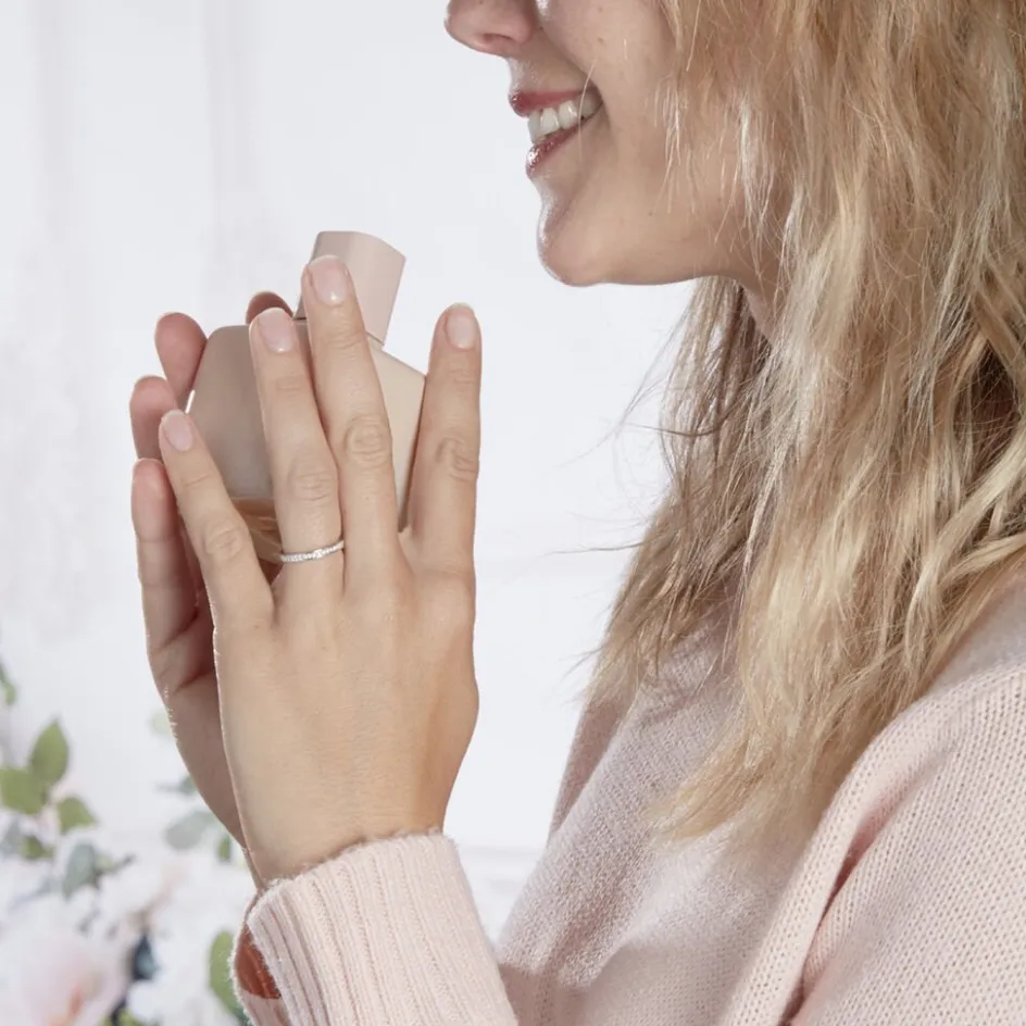 Outlet Histoire d'Or Alliance Rhea Tour Complet Or Blanc Diamant