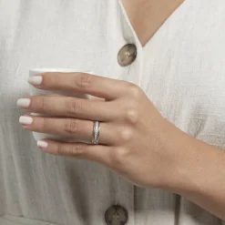 Best Histoire d'Or Alliance Serti Grains Ajoures or blanc diamant