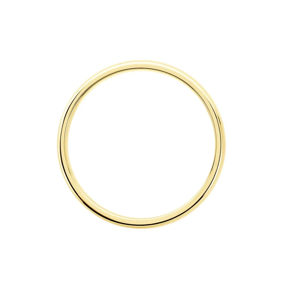 Histoire d'Or Alliance Sirona Demi Jonc Confort Or Jaune* Bijoux Personnalisés|Bagues