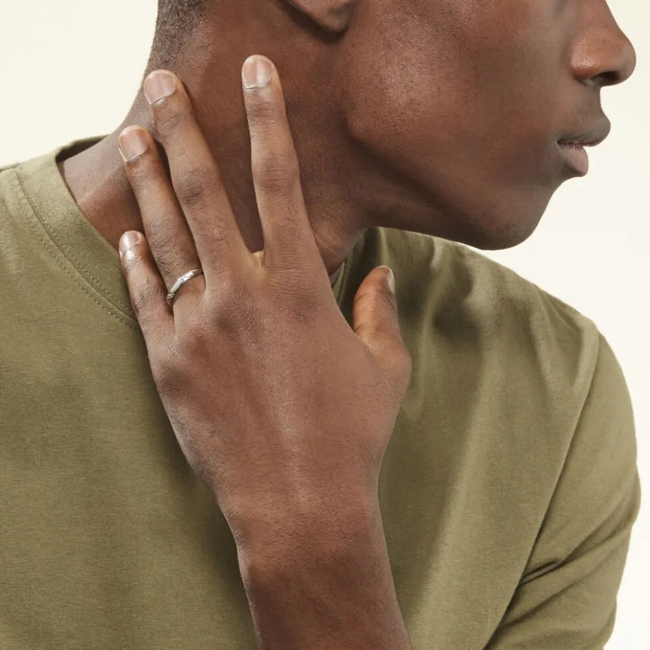 Sale Histoire d'Or Alliance Soriya Demi Jonc Classique Argent Blanc