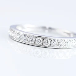 Outlet Histoire d'Or Alliance Valentine Or Blanc Diamant Synthetique