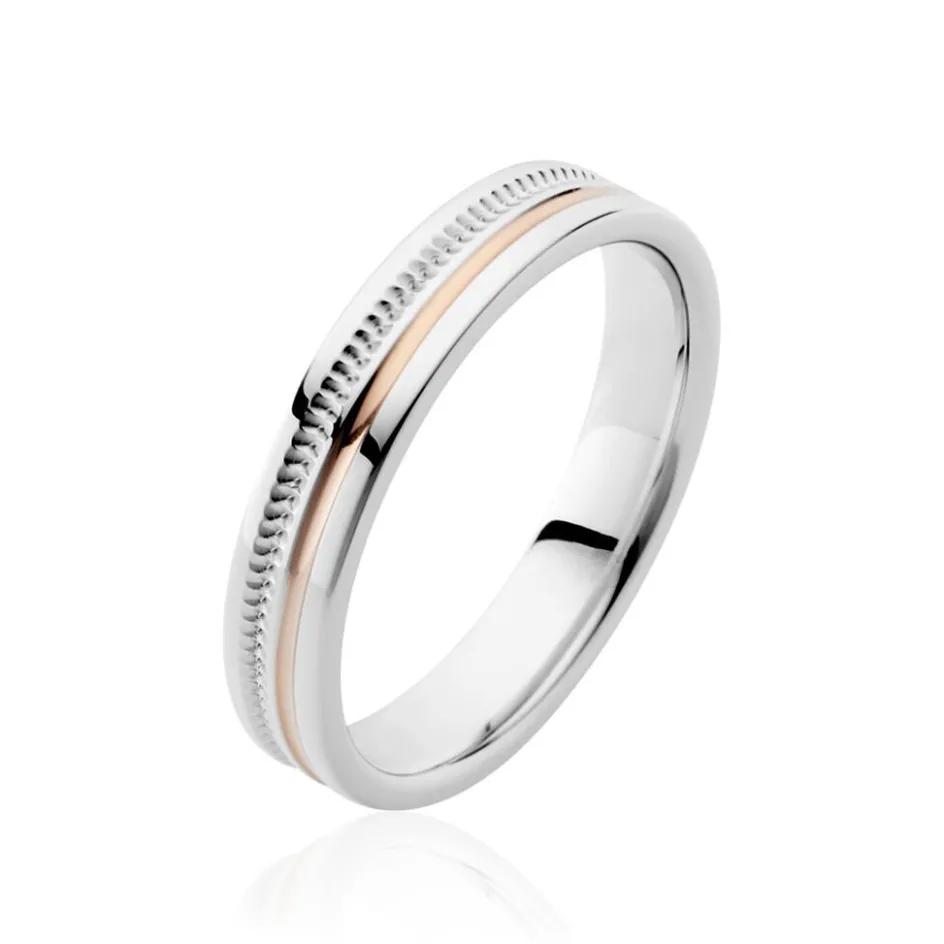 Sale Histoire d'Or Alliance Viktorina Ruban Plat Or Bicolore