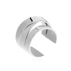 Online Histoire d'Or Bague Acier Blanc acier argenté