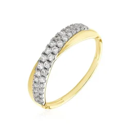 Clearance Histoire d'Or Bague Aglae De Zirconium or jaune oxyde