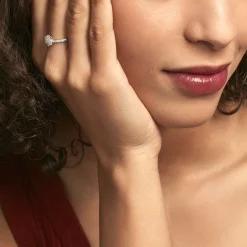 Outlet Histoire d'Or Bague Ajustable Mendel Argent Blanc Oxyde De Zirconium