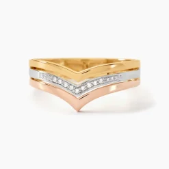 Clearance Histoire d'Or Bague Alix Or Tricolore Diamant