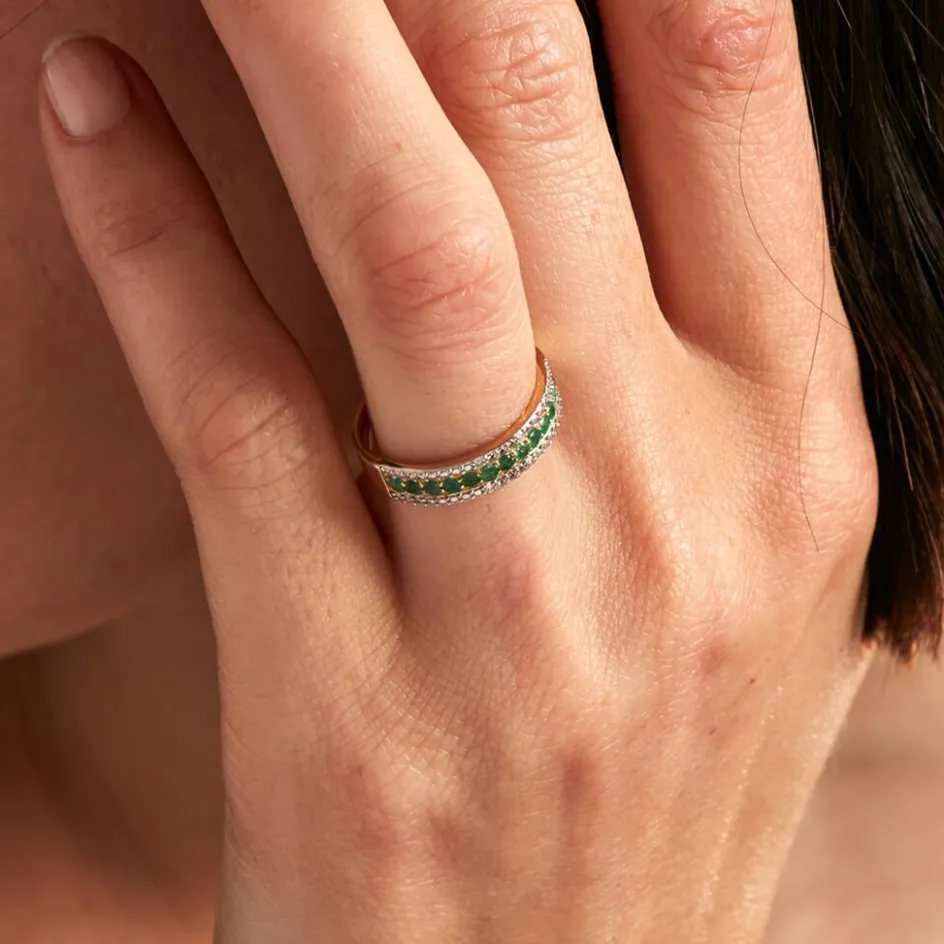 Histoire d'Or Bague Amias Or Jaune Emeraude Diamant* Bagues|Bagues Avec Pierre