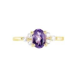 Sale Histoire d'Or Bague Anaid Or Jaune Amethyste Et Oxyde De Zirconium