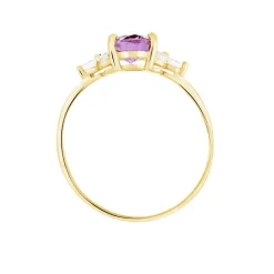 Sale Histoire d'Or Bague Anaid Or Jaune Amethyste Et Oxyde De Zirconium