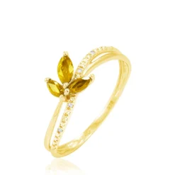 Sale Histoire d'Or Bague Angie Or Jaune Citrine Et Diamant