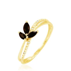 Outlet Histoire d'Or Bague Angie Or Jaune Quartz Et Diamant