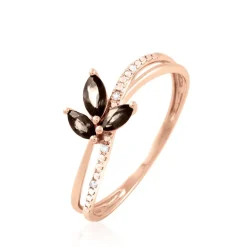 Best Histoire d'Or Bague Angie Or Rose Quartz Et Diamant