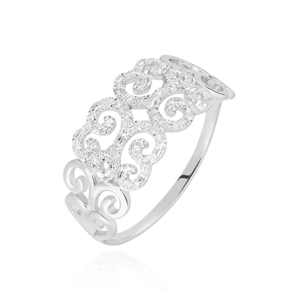Sale Histoire d'Or Bague Arabesque Or Blanc Diamant
