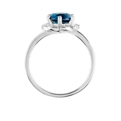 Sale Histoire d'Or Bague Argent Blanc Clover Verre Oxydes De Zirconium