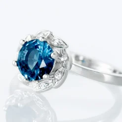 Sale Histoire d'Or Bague Argent Blanc Clover Verre Oxydes De Zirconium