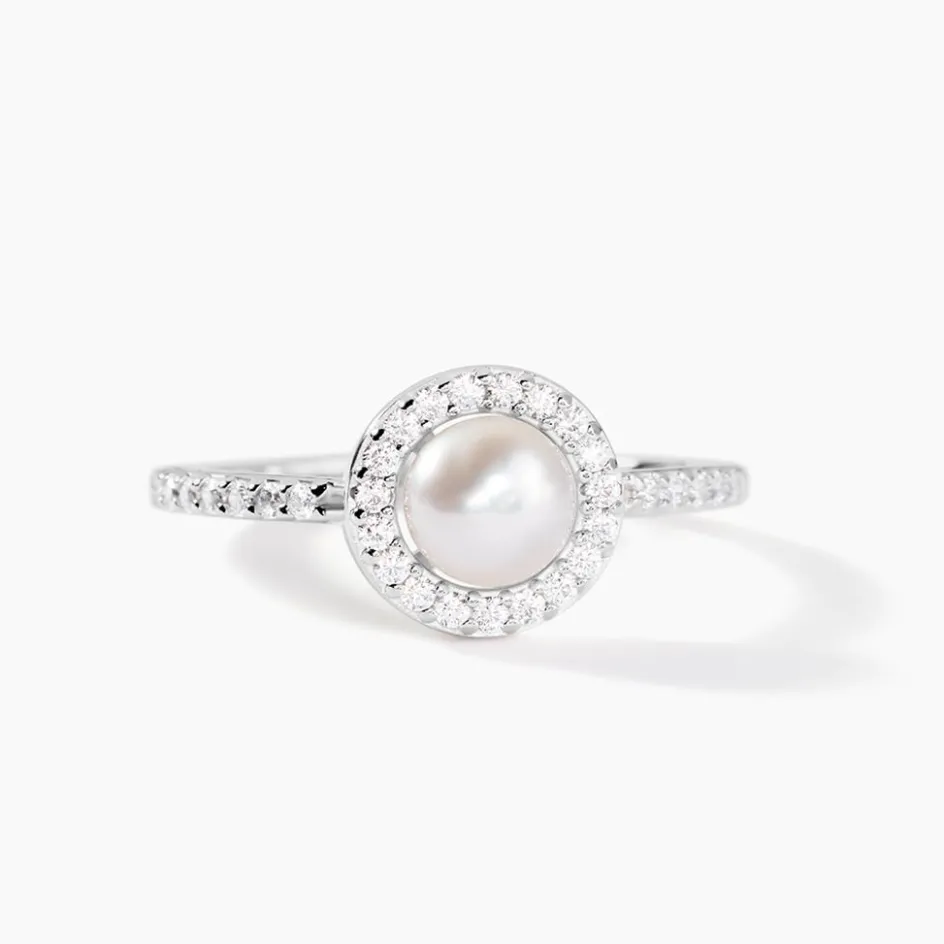 Sale Histoire d'Or Bague Argent Blanc Suada Perle De Culture Oxyde De Zirconium