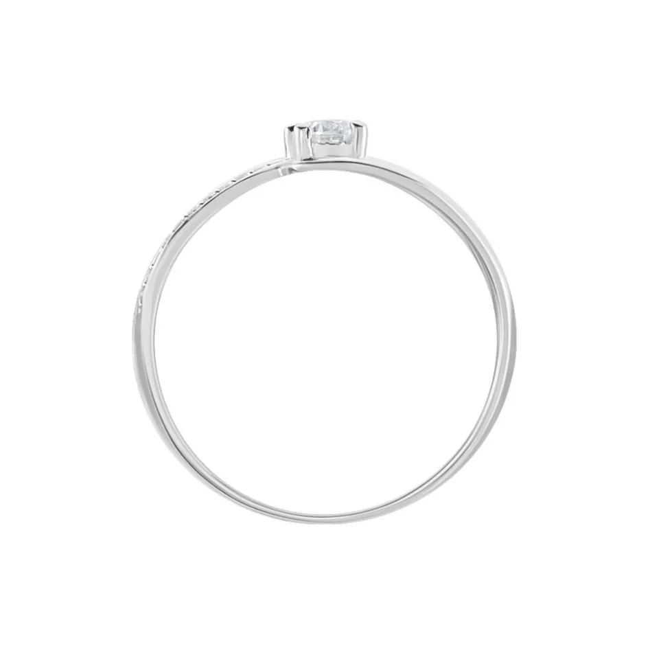 Clearance Histoire d'Or Bague Armelle De Zirconium or blanc oxyde